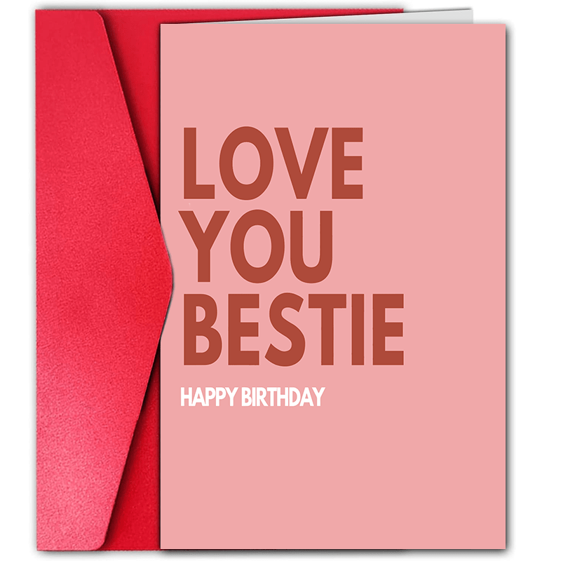 

Fun & Creative Birthday Card For Bestie - Family & Friends, Suitable For Any