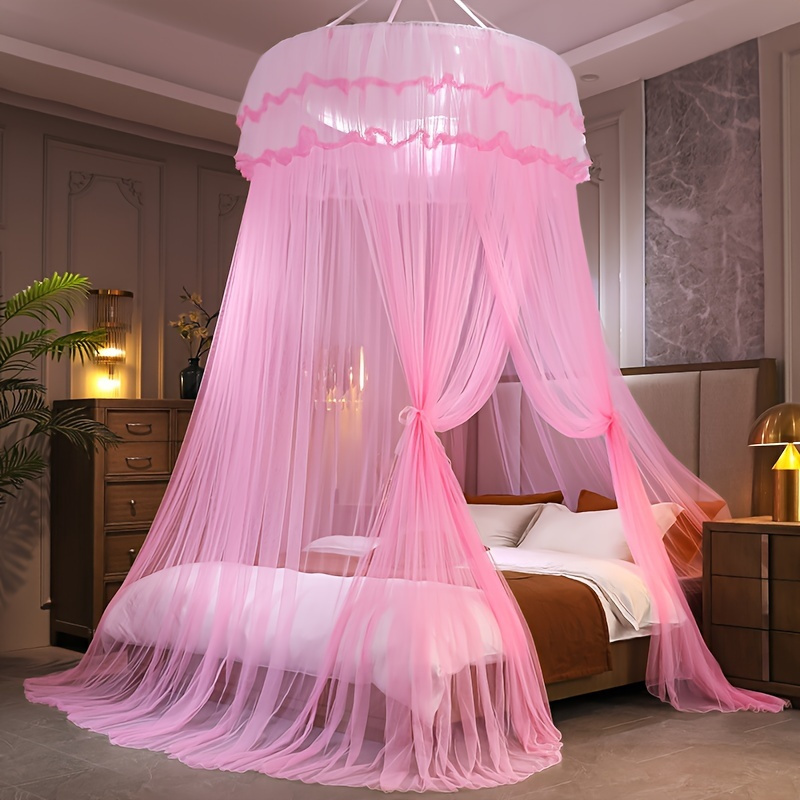 

Round Ceiling Mosquito Net , , Bed Drapes For 180cm*220cm Bed, , Polyester