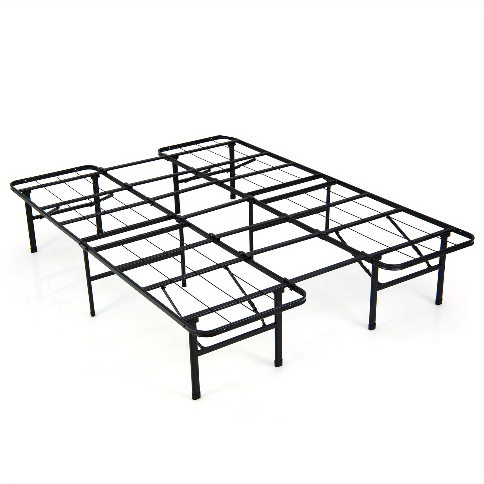 

Costway Twin/ Full Folding Metal Platform Bed Frame 13 Inch Mattress Foundation 660 Lbs