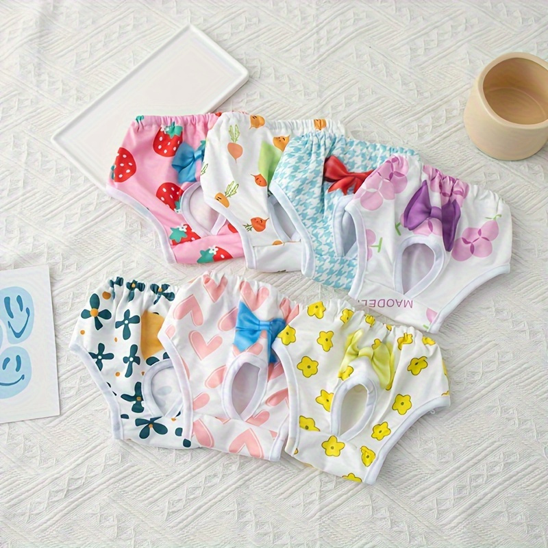 

Pet Menstrual Pants, Pet Clothing, Dog Menstrual Pants, A Pair Of Cute Printed Menstrual Pants, Pet Underwear