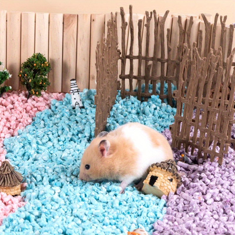 1pc Rainbow Hamster Bedding Cooling Summer Paper Shavings for Small Pets for Autumn