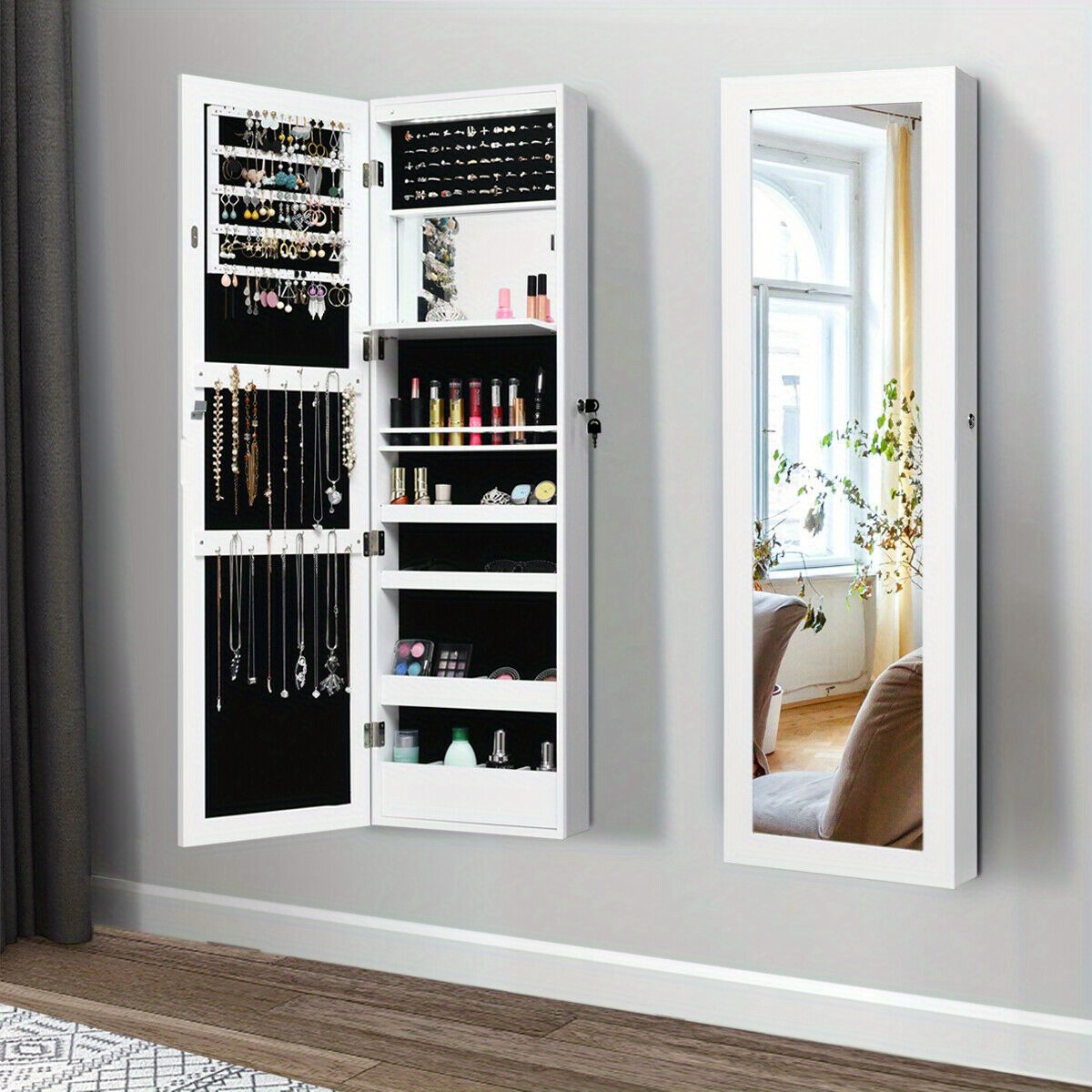 Wall hung jewellery cabinet discount