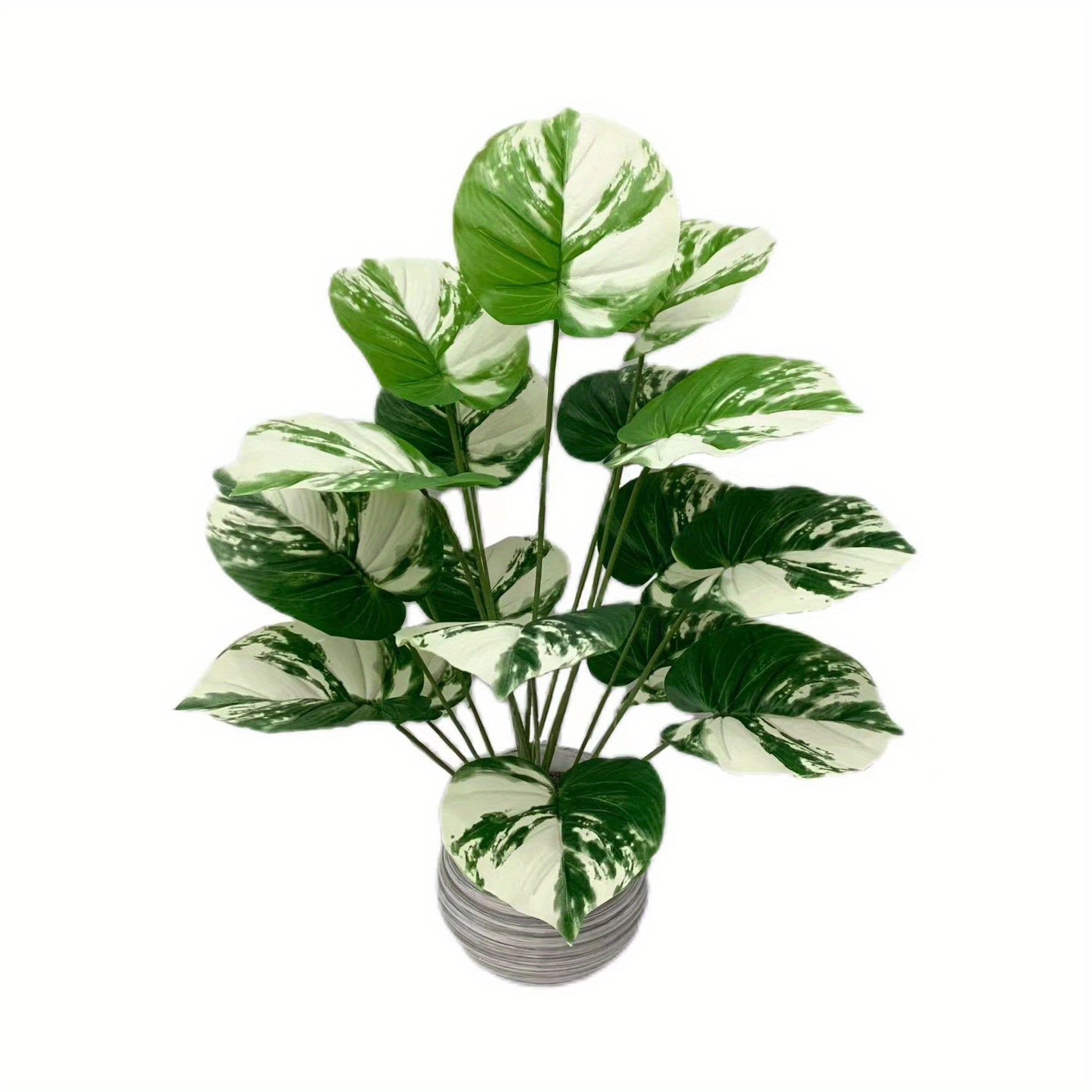 人工観葉植物 白い花と緑の葉 人工 観葉植物 フェイク グリーン ハランスタイル H約155cm 店舗