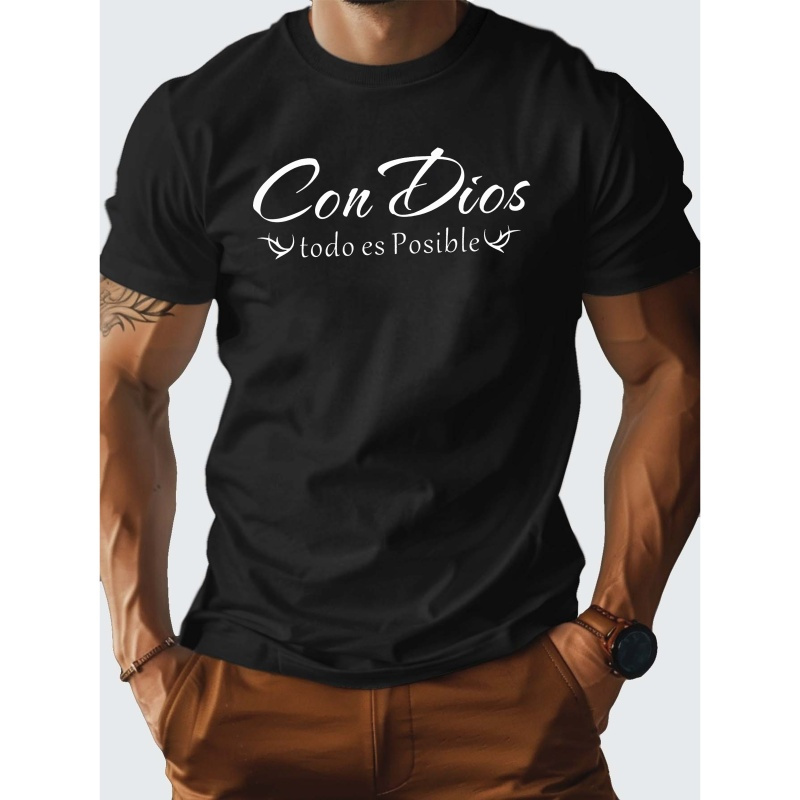 

Con Dios Pure Cotton Men's Tshirt Comfort Fit