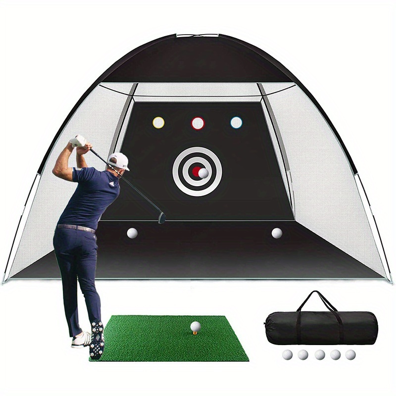 

Easy-setup Portable Golf Practice Net - Detachable, Perfect For Swing Training & Accuracy Improvement - Includes Accessories Golf Training Equipment Golf Swing Training Aid