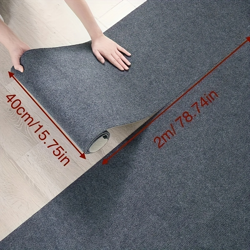 Image of A Roll Of 40cmx200cm/15in*78in Diy Carpet, Diy Non-slip Household Carpet, Cut And Reused, Adhesive Self-adhesive Carpet, Stair Mat, Mat