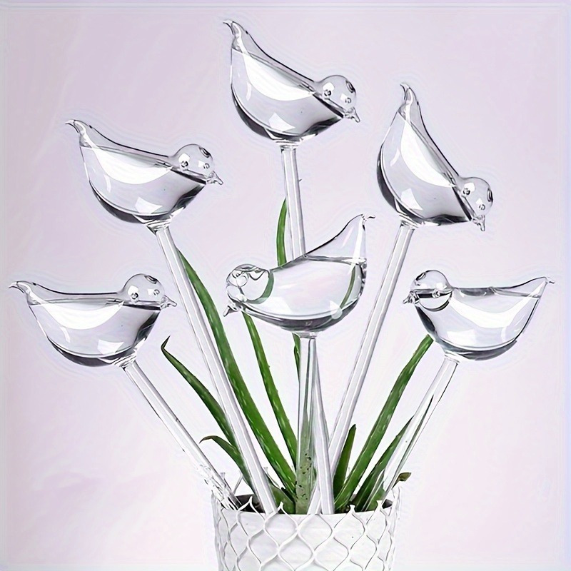

3pcs Bird-shaped Self-watering Globes, Automatic Plant Watering System, Home Garden Tools, Drip Irrigation Device, Succulent Sprinkler, Indoor/outdoor Flower Care Accessory