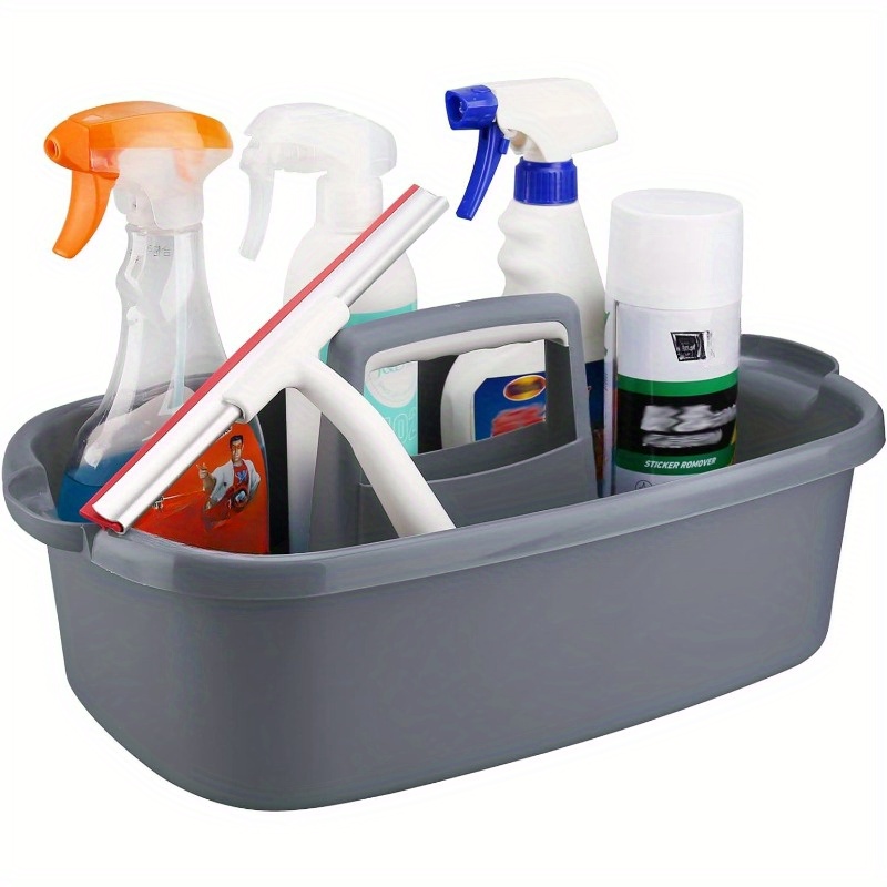 Reinigungs-Caddy-Tasche – Mit Trennwänden, Schultergurt, Wasserabweisend, Violett, 34x18x24 Cm