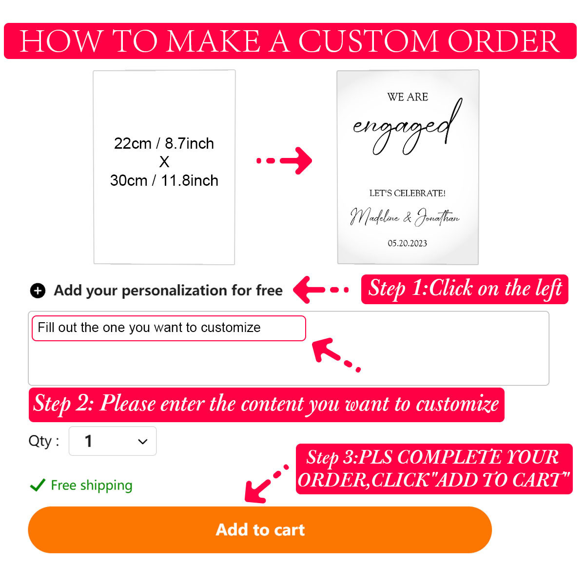 TEMU 1pc, Transparent Personalized Wedding Sign, Custom Acrylic Wedding Sign, Acrylic Wedding Welcome Sign, Wedding Entrance Sign, Welcome Sign With