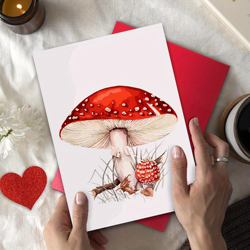 

Fly Mushrooms Greeting Cards Greeting Card (20,pack), Note Card With Blank Inside, Birthday Card Matte