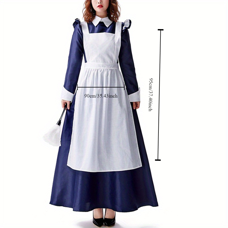 Image of 1pc Costume Accessory - Cute White Apron For Cosplay And Cute White Chic Lolita Style Maid Apron Women's Apron Cute Apron Costume Apron - Kitchen Cooking Restaurant Coffee Shop Pleated Maid Apron