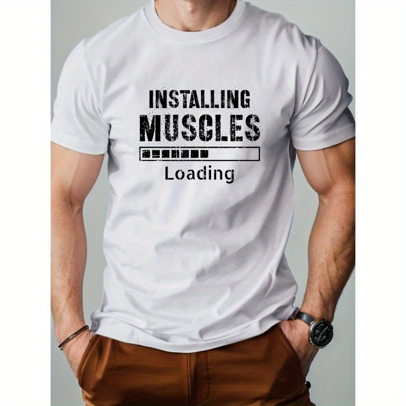 

Installing Muscles Loading Pure Cotton Men's Tshirt Comfort Fit