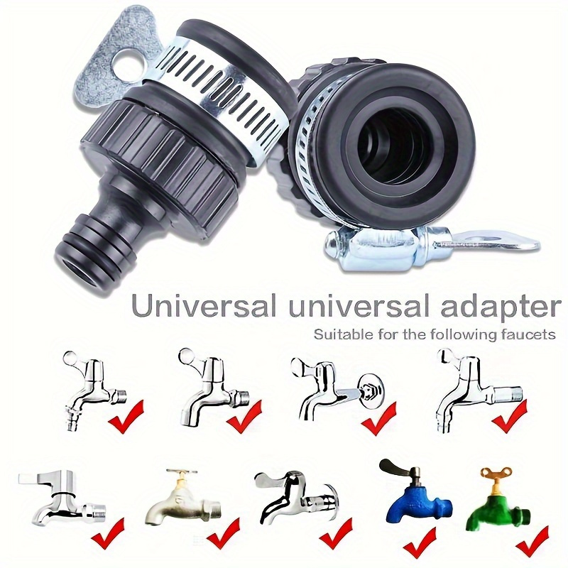 Universal Quick-Connect Rotating Hose Adapter Nipple Set - Durable Plastic, Easy-Fit for Car Wash & Garden Irrigation, Compatible in Europe & America (1pc)