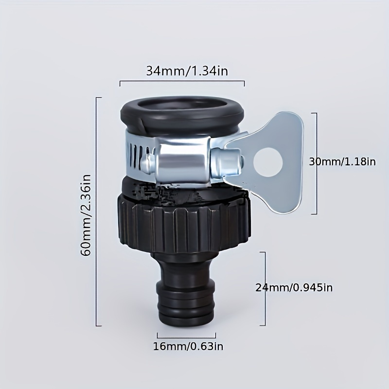 Universal Quick-Connect Rotating Hose Adapter Nipple Set - Durable Plastic, Easy-Fit for Car Wash & Garden Irrigation, Compatible in Europe & America (1pc)