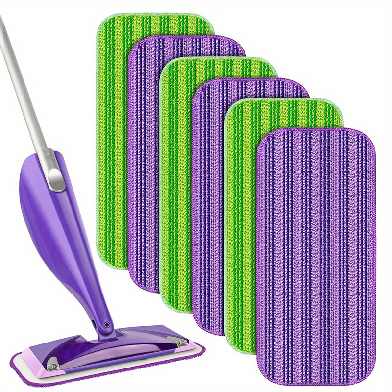 12 inch microfiber mop pads wet and dry cleaning for home details 0