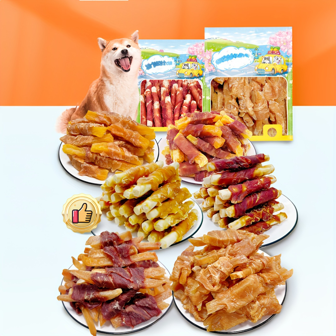 

4-pack (4 X 200g/7.05oz) Duck Wrapped Sweet Potato, Dog Treats For Small, Medium, & Large Dog - Made With Duck And Sweet Potato, Healthy, , And High Protein Reward Training Treats For Dogs