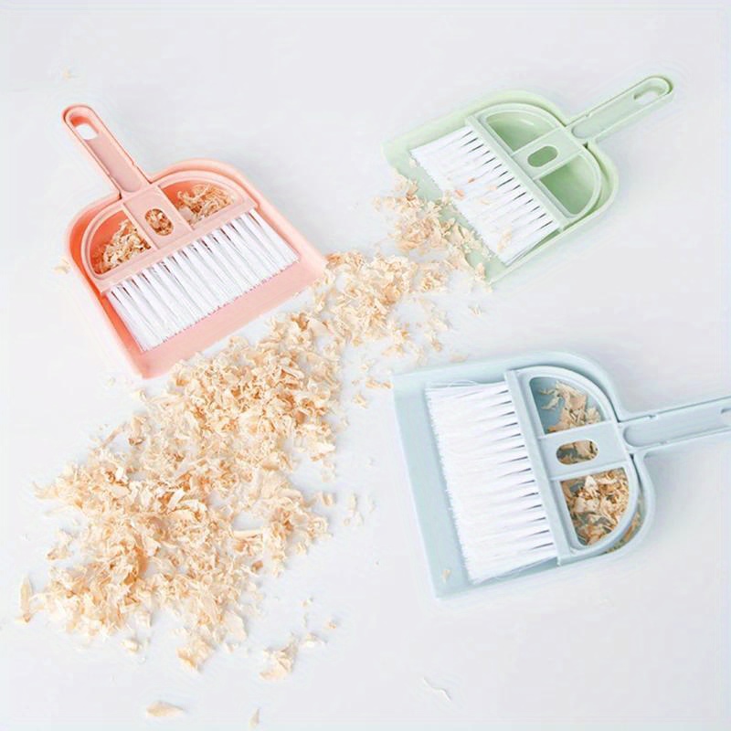 

Cat Hamster Dustpan Small Broom Set Pet Professional Cleaning Tools Rabbit Scooper Guinea Pig Toilet Broom Accessories