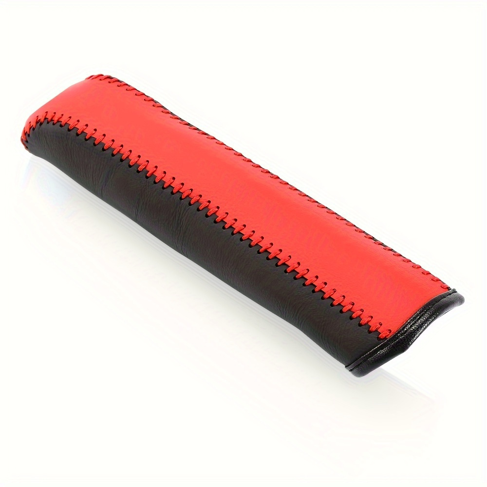 TEMU Car Hand Brake Cover, Pu Leather Handbrake Grips Cover, Auto Handbrake Gear Shift And Handbrake Sleeve