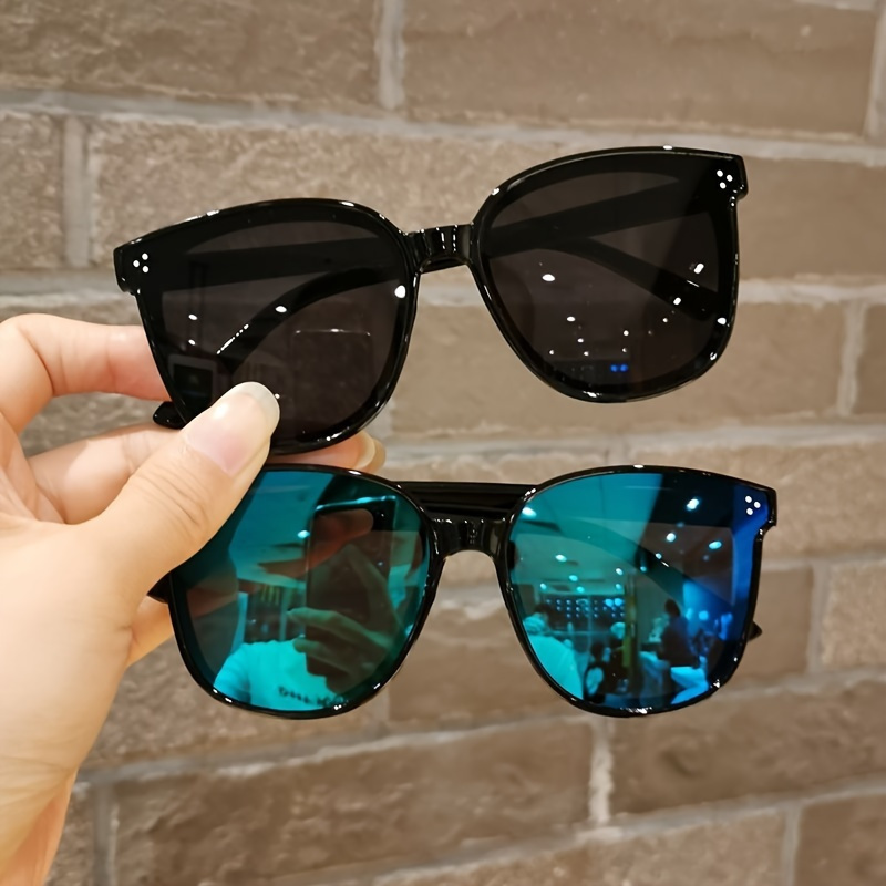 

Cool Glasses For Women Boys Daily Use Mirrored Lens Fashion Anti Glare Sun Shades Summer Beach Party Photo Props