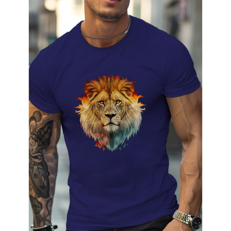 

Majestic Jungle Lion G500 Pure Cotton Men's T-shirt Comfort Fit