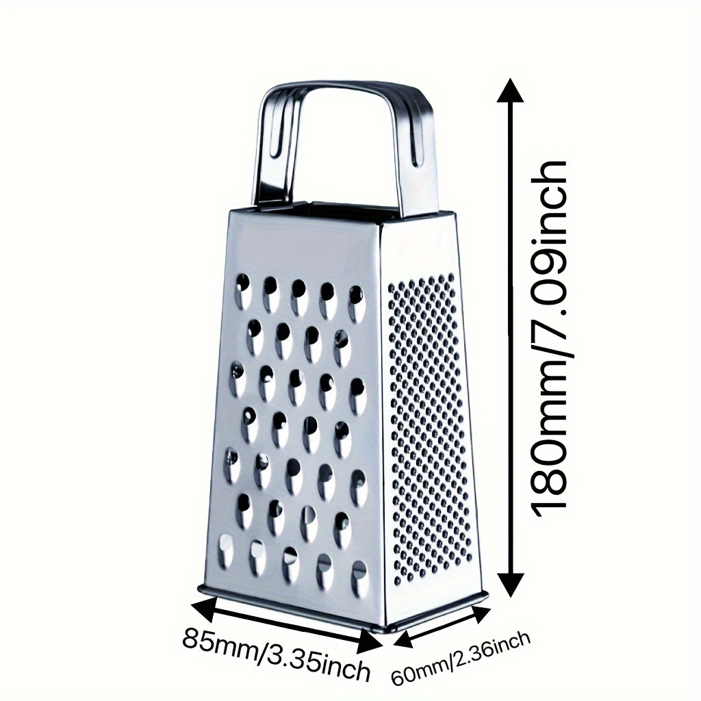 1pc   stainless steel box grater multipurpose vegetable   with   design for carrots potatoes cheese versatile kitchen tool for home and commercial use details 0