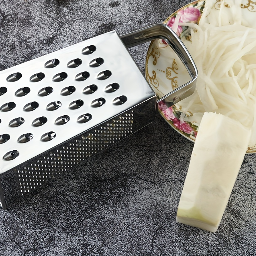 1pc   stainless steel box grater multipurpose vegetable   with   design for carrots potatoes cheese versatile kitchen tool for home and commercial use details 2