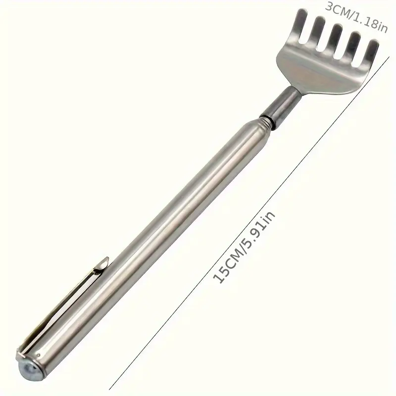 1pc adjustable stainless scratcher massager telescopic anti claw design for elders durable health care tool with extendable reach back scratchers for adults extendable Product details 3