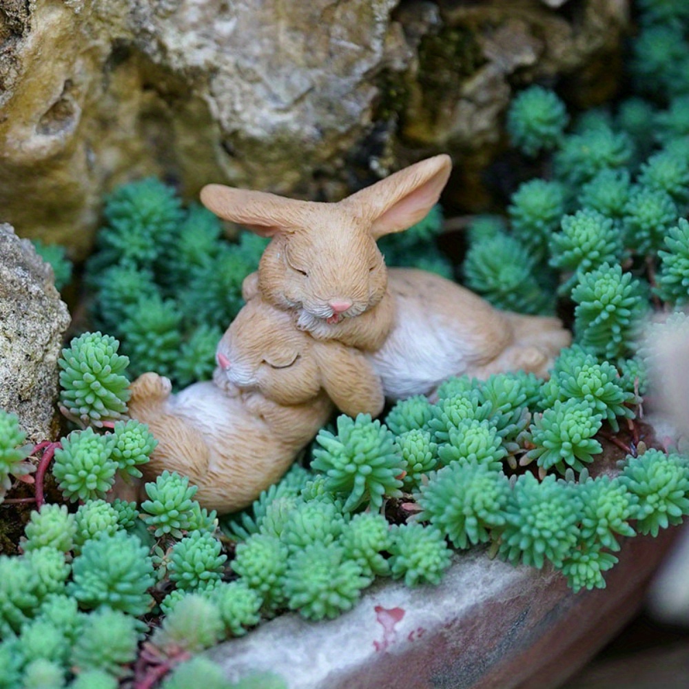 rabbit garden ornaments sold on Temu New Zealand