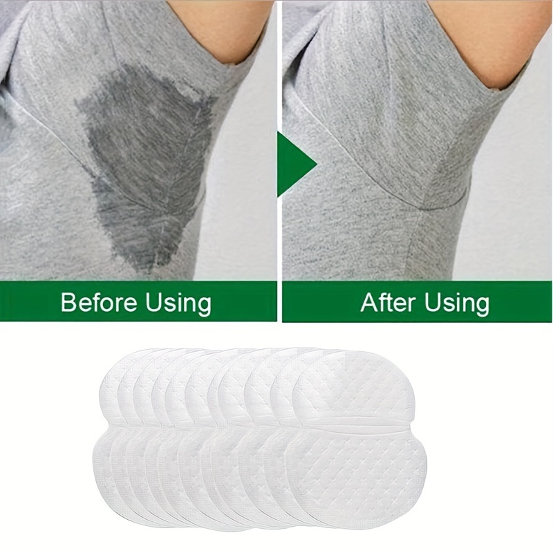 

100pcs Disposable Underarm Sweat Pads, Alcohol-free Sweat-absorbing Covers For Dress Collar, Absorption & Deodorization Pad