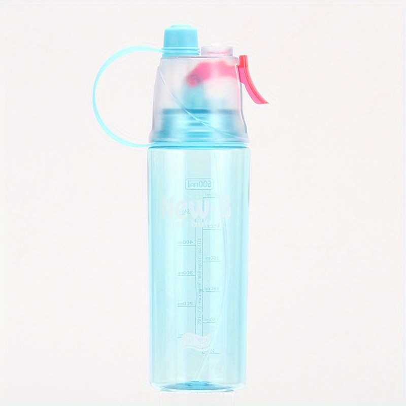 TEMU Spray Water Bottle Portable Atomizing Bottles Outdoor Sports Gym Drinking Drinkware Bottles