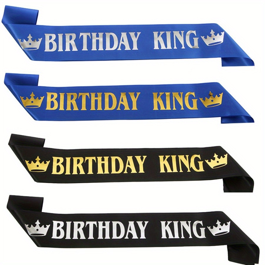 

Your Birthday In Style With This Black And Blue Satin Sash For Men And Boys - 18th, 20th, 30th, 40th, 50th, And 60th Birthdays - Add A Touch Of To Decorations Party Supplies Ribbon