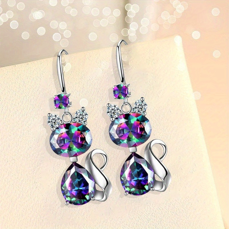 

Earrings With Sparkling Rhinestones - Perfect Gift For Birthdays, Graduations & Christmas