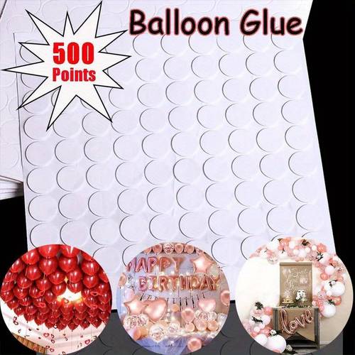 500 , ballon-aufkleber für geburtstagsfeiern und hochzeiten - einfach zu verwendende klebe für diy-dekorationen