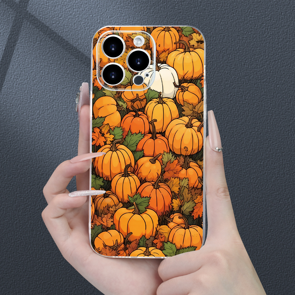 

Summer Pumpkin Print Phone Case For Iphone 15 14 11 Xs Xr X 7 8 Plus Pro