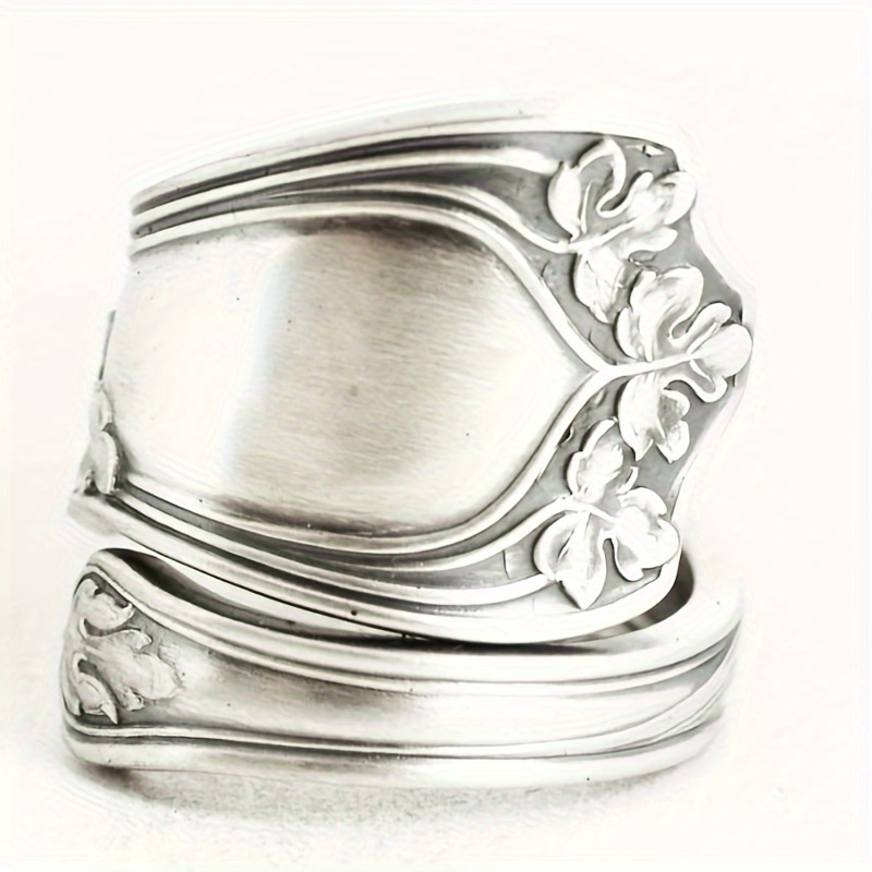 

Romantic Vintage Spoon Ring - 925 Silver Plated Proposal & Anniversary Gift For Women