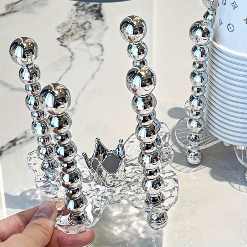 

Elegant Crown & Butterfly Disposable Cup Holder - Perfect For Home, Cafe, Office, And Hotel Use