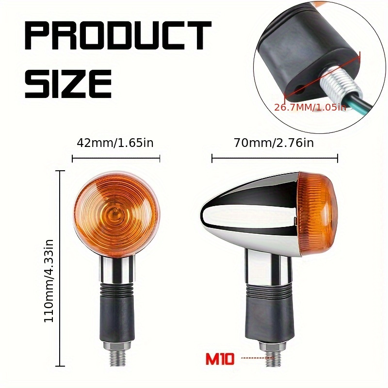 Motorcycle Accessories Blinker Turn Light Indicator - Temu