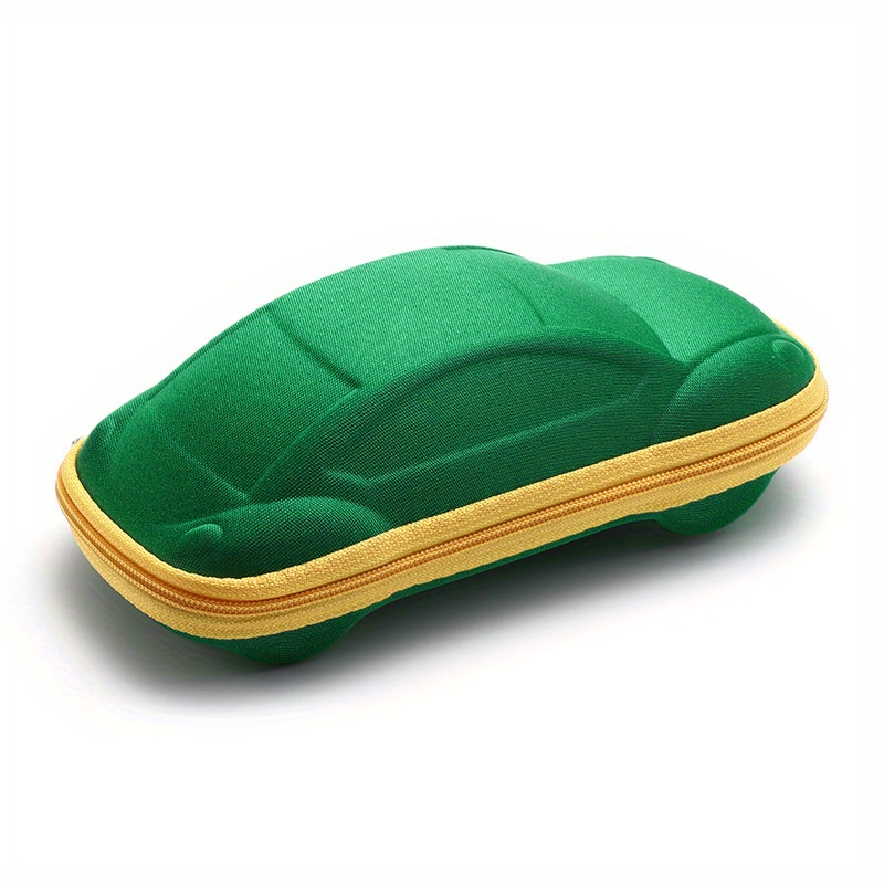 Image of 1pc Fashionable Casual Glasses Case, Portable And Lightweight, Car Shaped Glasses Zipper Hard Glasses Case, Glasses Soft Protective Case, For Gifts