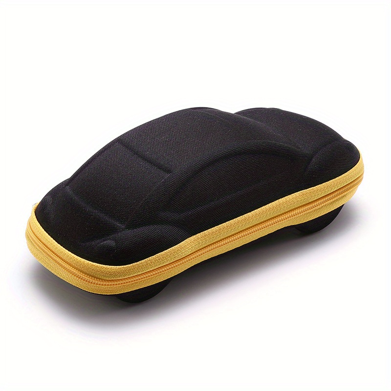 1pc Fashionable Casual Glasses Case, Portable And Lightweight, Car Shaped Glasses Zipper Hard Glasses Case, Glasses Soft Protective Case, For Gifts