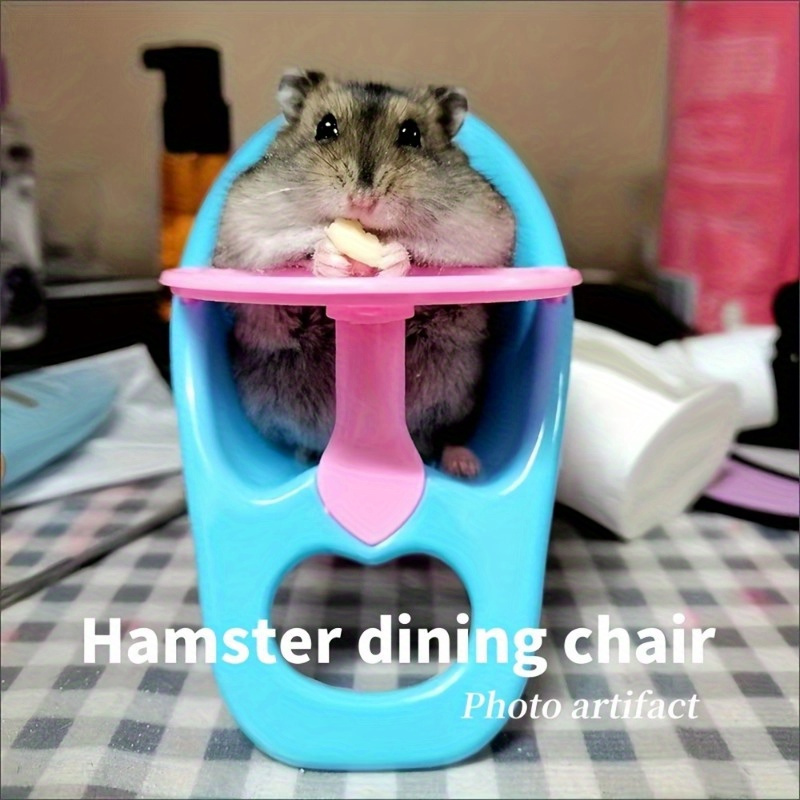 

Mini Hamster Dining Chair & Toy - Plastic Seat For Small Pets, Photoshoots And Gifts