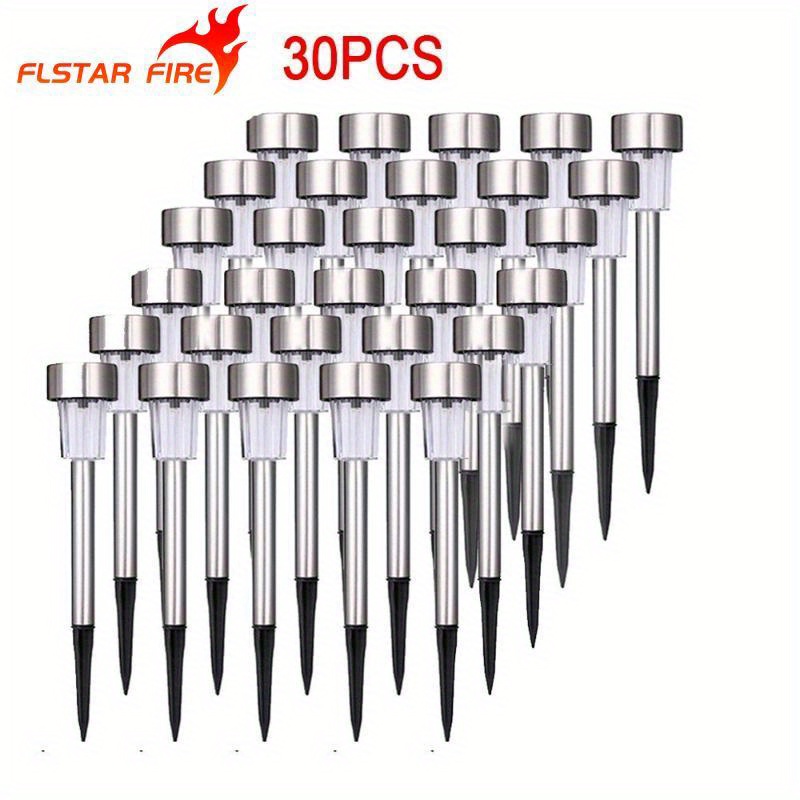 

10/ Sets Of Solar Path Lights - Stainless Steel Led Landscape Lighting - Very Suitable For Decorating , , ,, And!