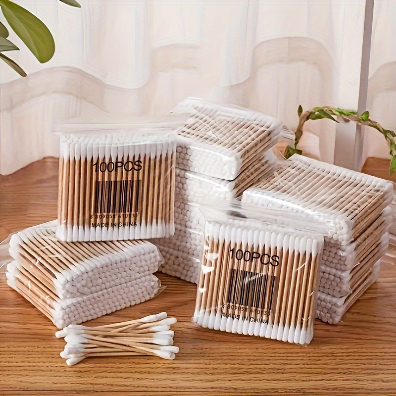 Lot De 200 Cotons-tiges Longs En Bois - 15 Cm, Pour Nettoyage Appareil Photo, Clavier, Maquillage, Bricolage - 4