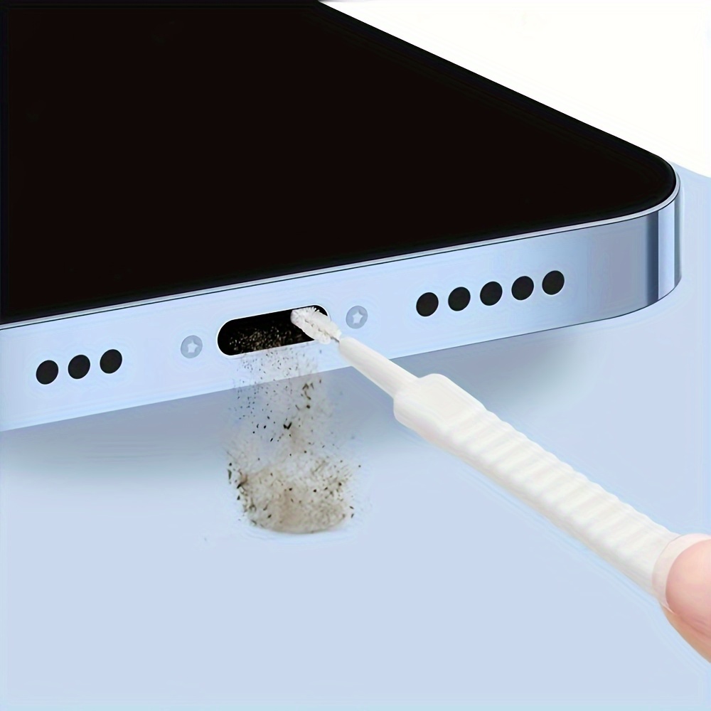 

Flexible Mini Bendable Cleaning Brush - Soft Round Bristles For Gentle Cleaning Of Mobile Charging Ports And Dusty Surfaces