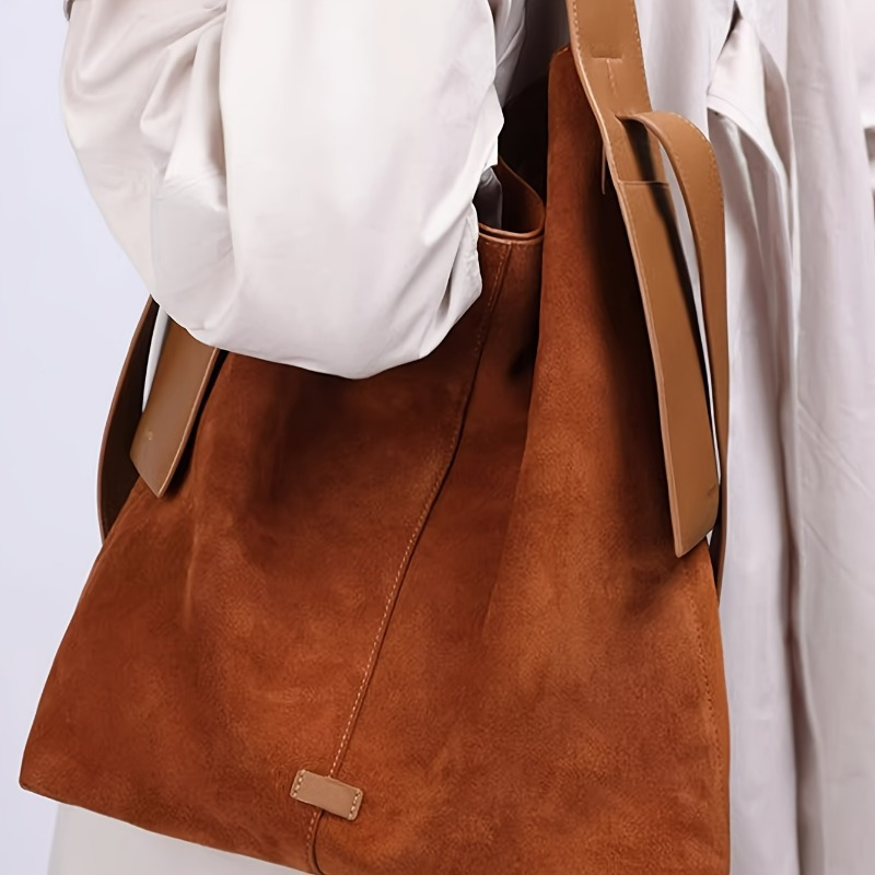 

Women's Fashion Pu Hobo Bag, Vintage Style Shoulder Bag, Casual Solid Color Crossbody Handbag