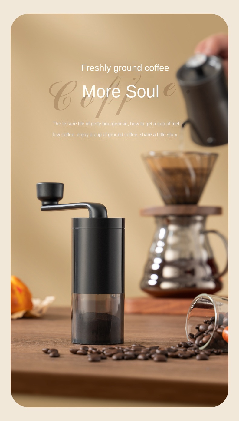 popular   1pc adjustable ceramic core hand coffee grinder portable manual brewing machine for   flavor ideal for home and camping details 2