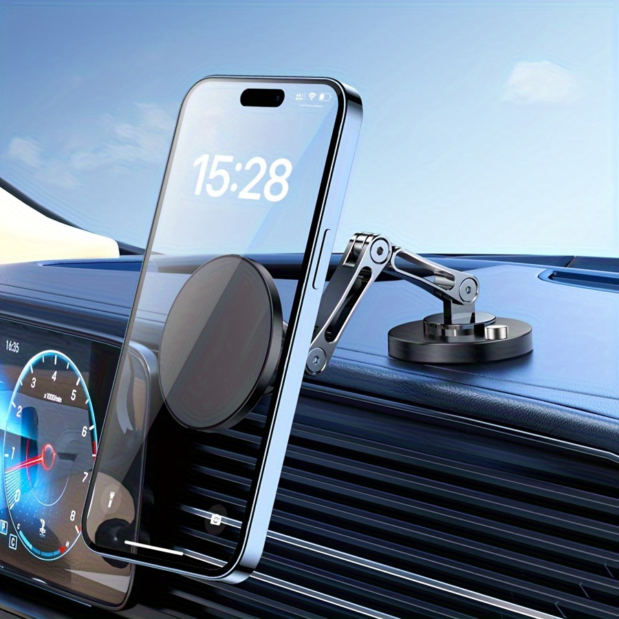 360° Aluminum - Convenient One-handed, Multi-angle Dashboard Phone Holder For All Smartphones