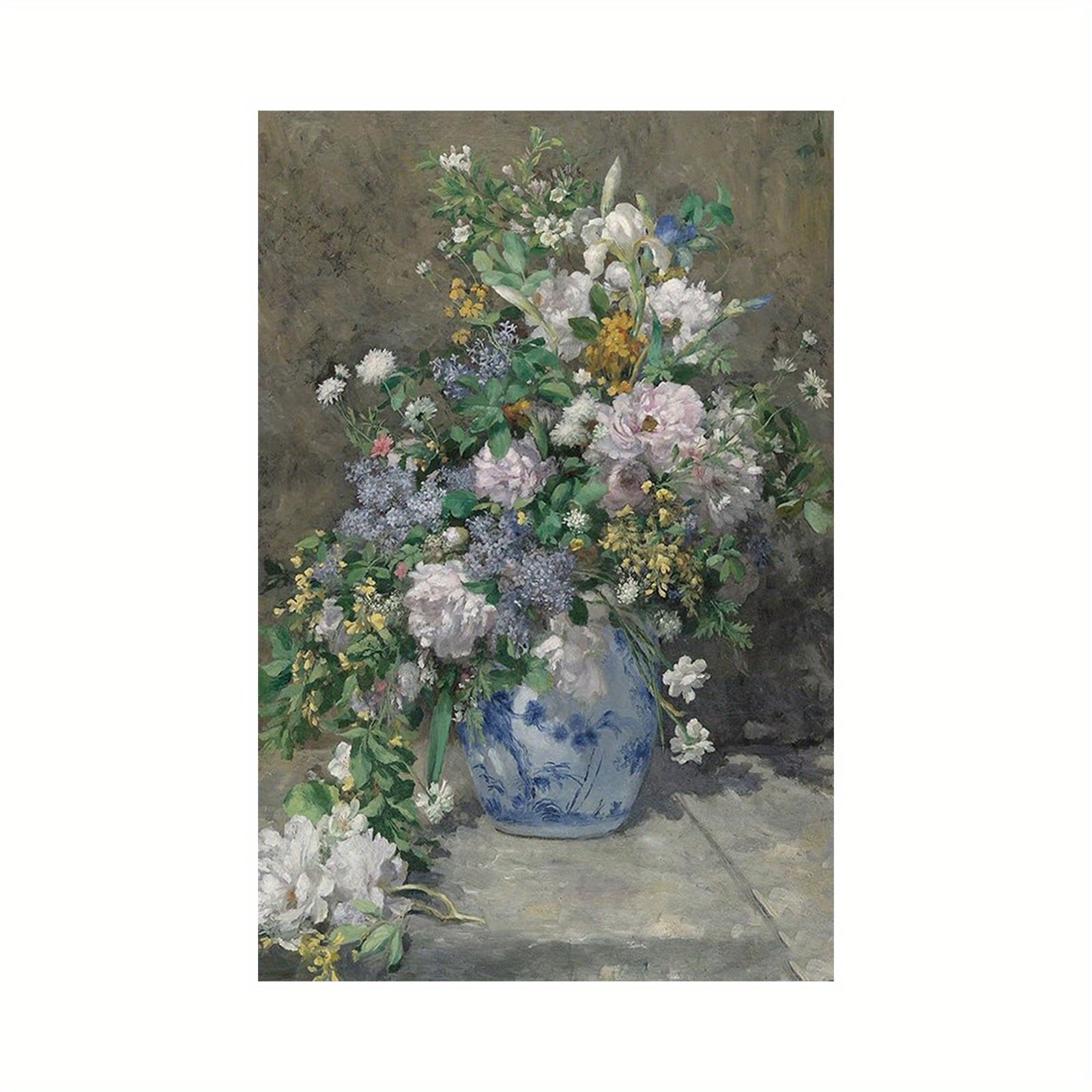 オーギュスト・ルノワール 複製画 「春の花束」 ルノアール 額装約87