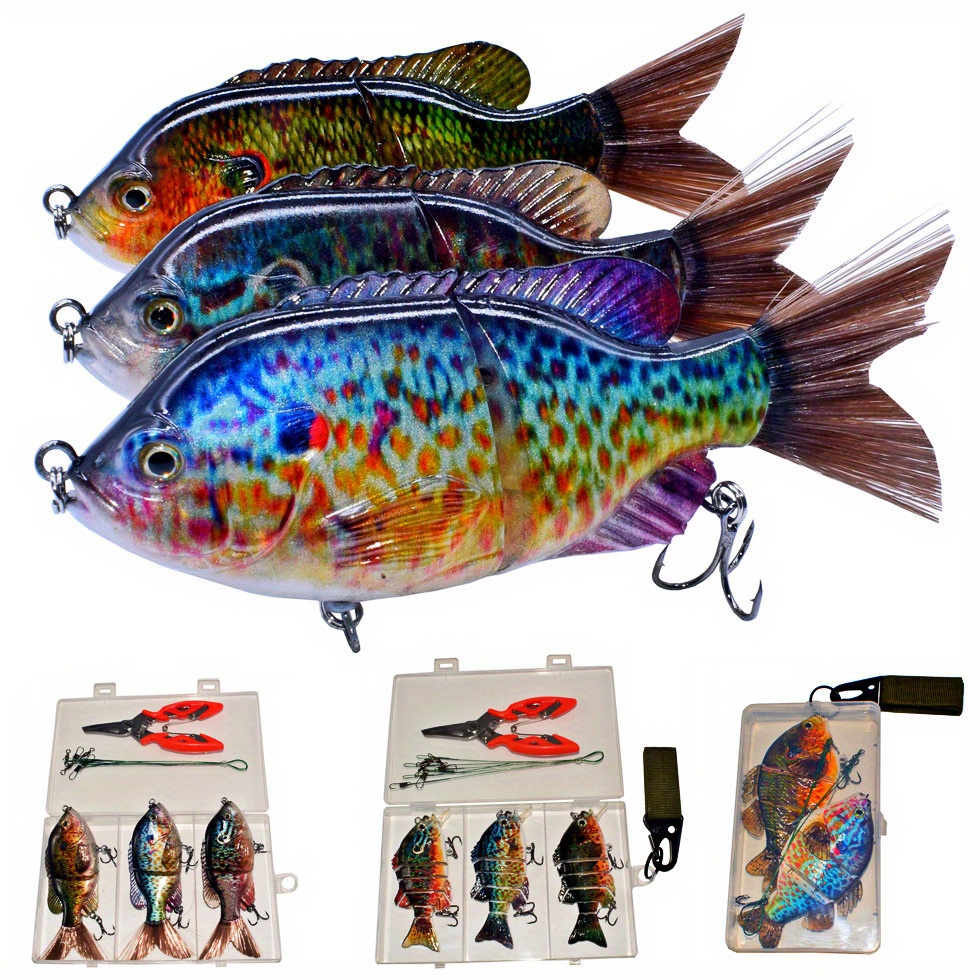 

Swimbaits Lures For Pike Bass Catfish Crankbait Trout Crappie Lifelike Fish