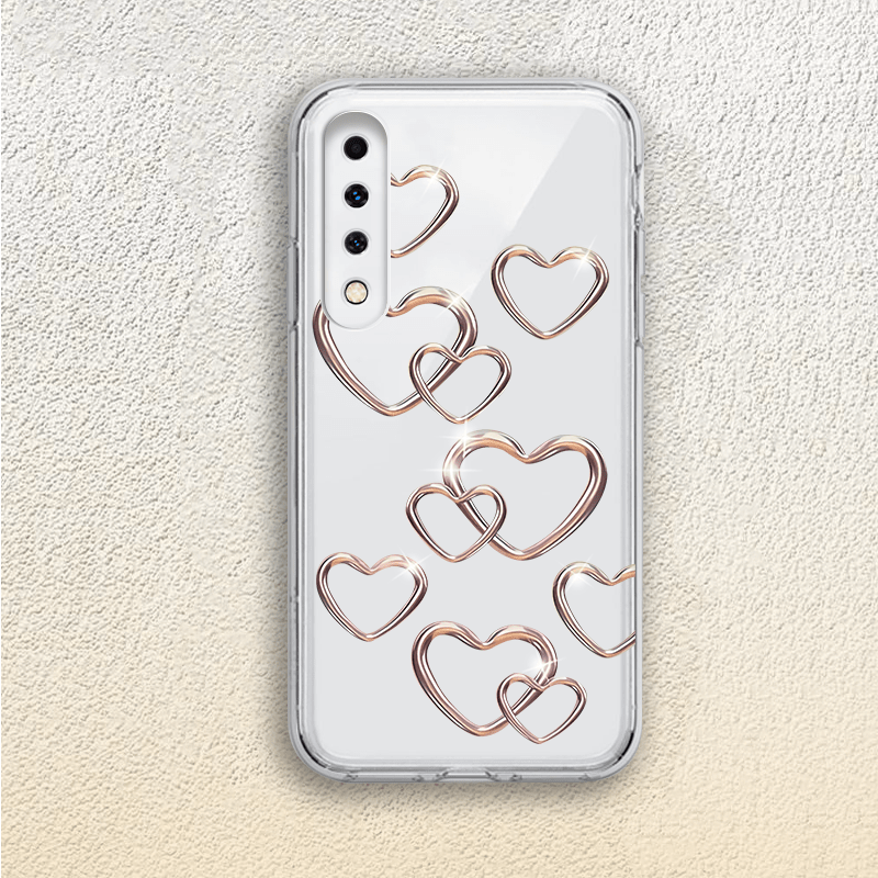 TEMU Fashion Gradient Love Heart Clear Phone Case For A72 A70 A71 A73 5g A53 5g A52 A51 A50 A55 A54 A42 5g A41 A34 A33 A32 5g A31 A25 A23 A22 5g A21s