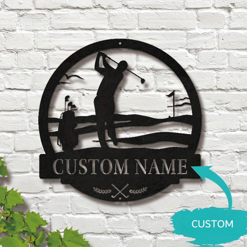 

Custom Golf Wall Art, Personalized Names, Classic Metal, Farmhouse Decor For & Patios, Ideal Gift
